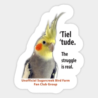 Cockatiel 2 - black type Sticker